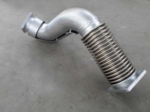 Stainless Steel Exhaust Corrugated Pipe With Flanges