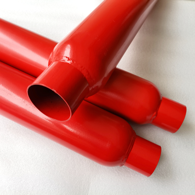 Fashion Red Colour Glasspack Resonator Muffler
