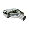 Universal Double Outlet Stainless Steel Exhaust Tail Tube