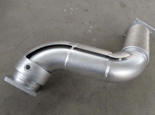 Stainless Steel Exhaust Corrugated Pipe With Flanges