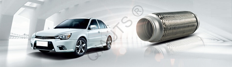 Exhaust Flexible Pipe with outer braid