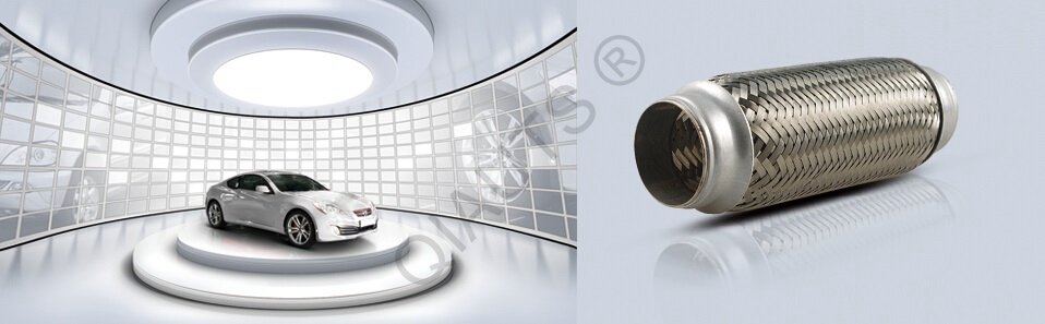 Exhaust Flexible Pipe with inner braid