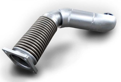 Stainless Steel Exhaust Corrugated Pipe With Flanges