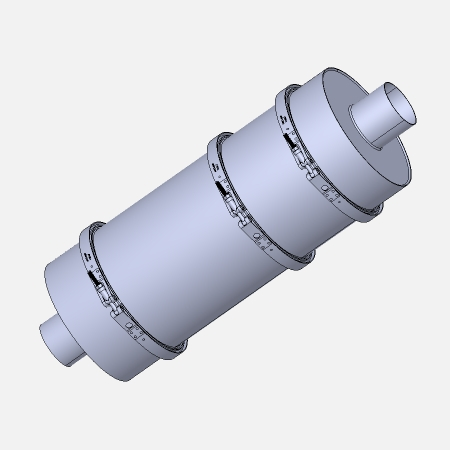 DOC+DPF Catalytic Converter for Diesel Generator