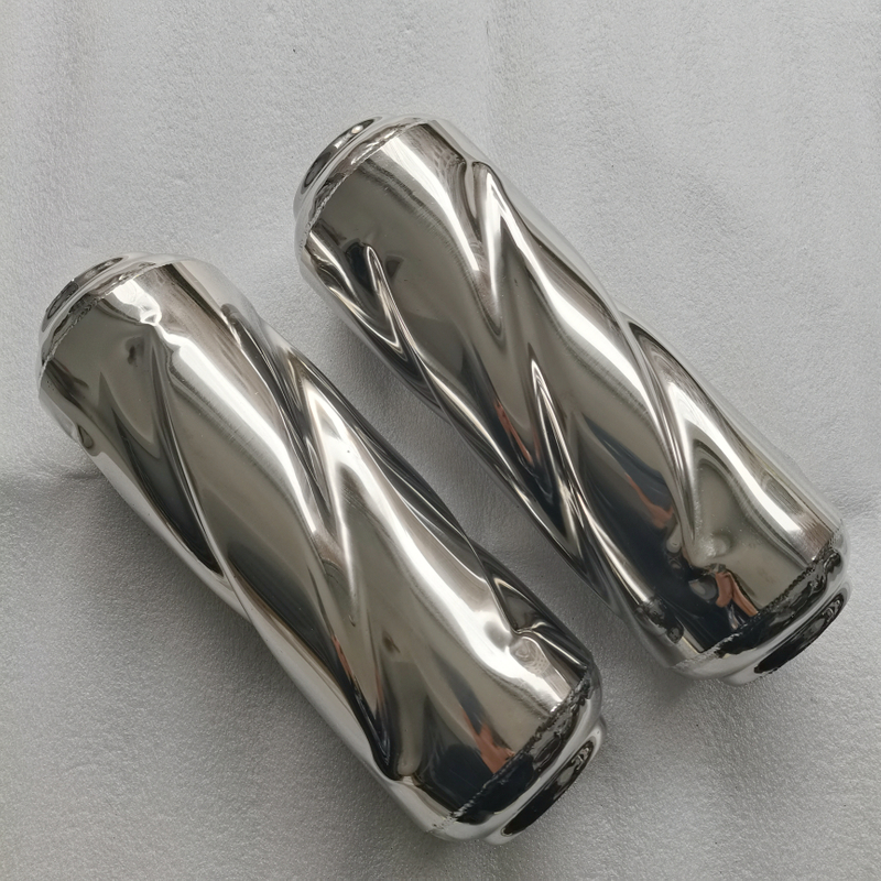 Exhaust Tornado Spiral Perforated Muffler